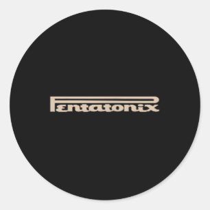 Sticker Rond Ptx Logo Coeur Noir