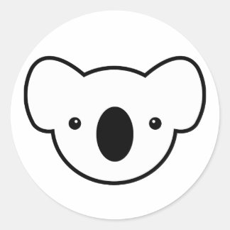 Sticker Rond Pudding le Koala