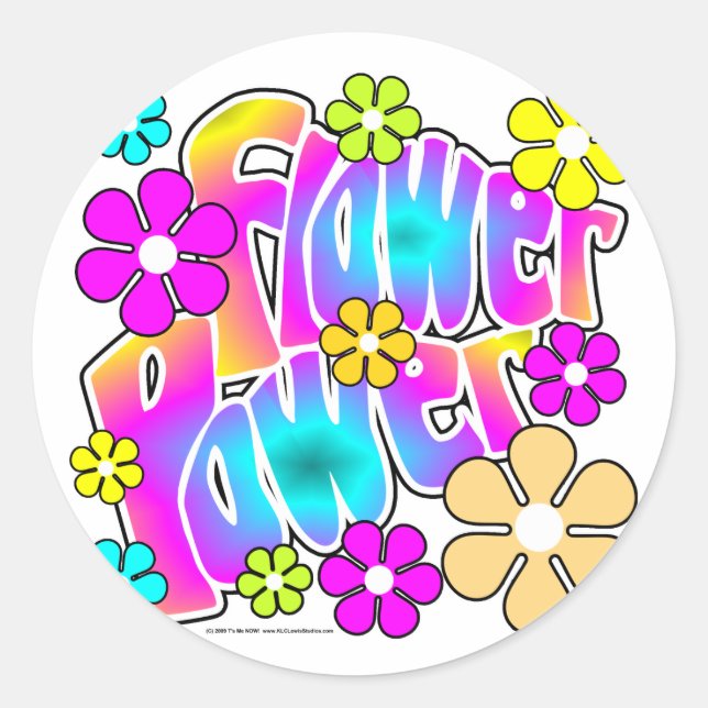 Sticker Rond Puissance de flux (Devant)