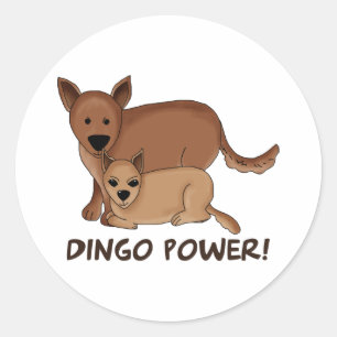 Sticker Rond Puissance Dingo
