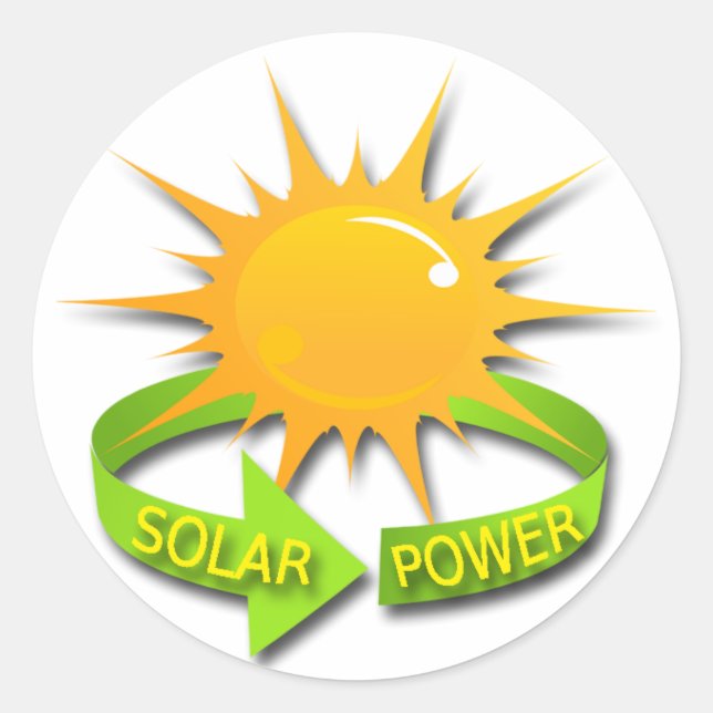 STICKER ROND PUISSANCE SOLAIRE (Devant)
