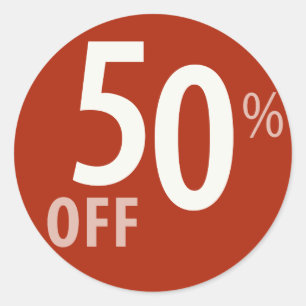 Sticker Rond Puissant panneau de 50 % de réduction sur la vente