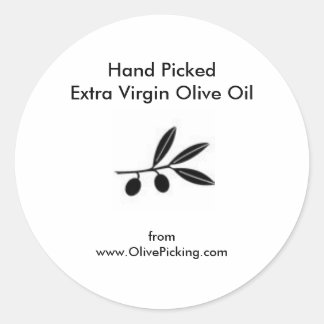 Sticker Rond Pulvérisateur d'huile d'olive