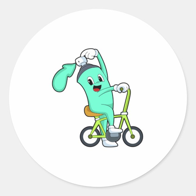 Sticker Rond Pulvériser la boîte à vélo (Devant)