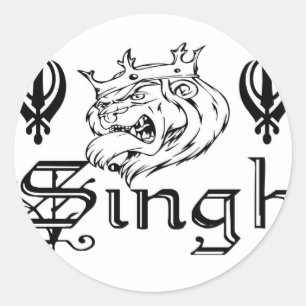 Sticker Rond Punjabi Khanda Sikh Khalsa Marchandises