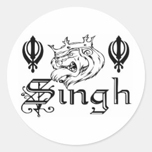 Sticker Rond Punjabi Khanda Sikh Khalsa Marchandises
