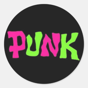 STICKER ROND PUNK
