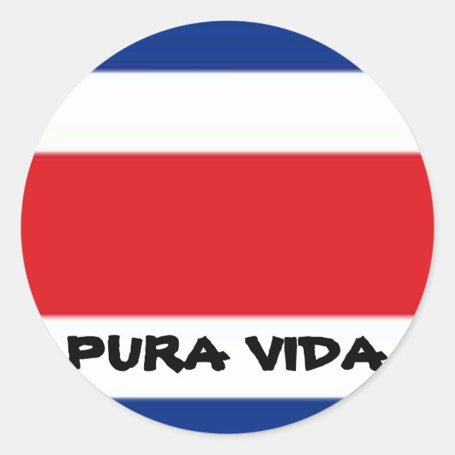 STICKER ROND PURA VIDA (Devant)