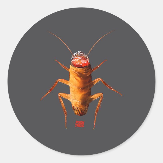 Sticker Rond Purees The Roach  (Devant)