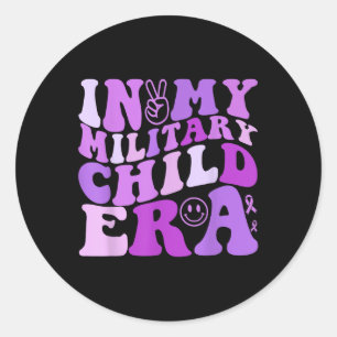 Sticker Rond Purge Pour Les Enfants Militaires Dans Mon Enfant 