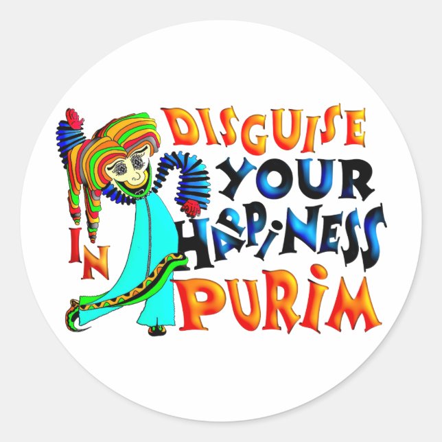 Sticker Rond Purim (homonymie) (Devant)