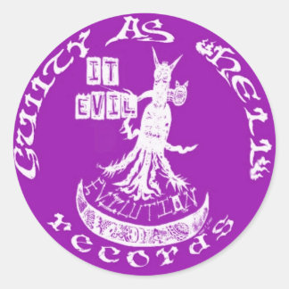Sticker Rond PURPLE "It Evil"