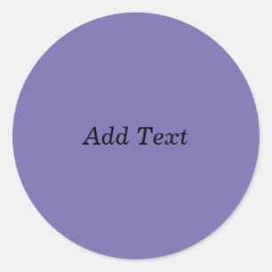 Sticker Rond Purple Personnalisé Ajouter Du Texte Créer Votre P