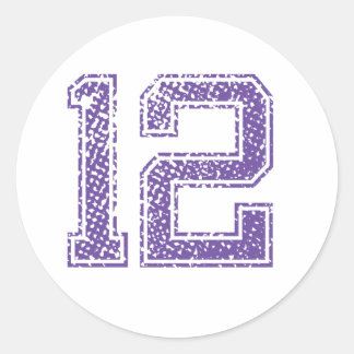 Sticker Rond Purple Sports Numéro de Jerzee 12.png