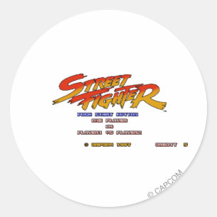 Sticker Rond Push Start