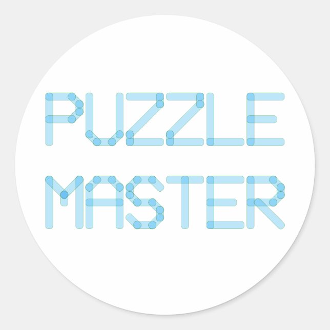 STICKER ROND PUZZLE MASTER (Devant)