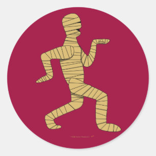 Sticker Rond Pyramides égyptiennes de maman de bande dessinée