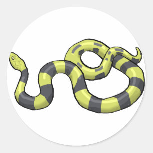 Sticker Rond Python Snake