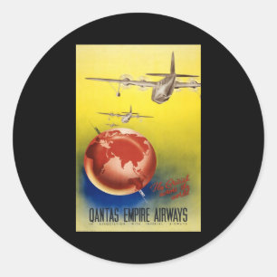 Sticker Rond Qantas Empire Airways