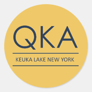 Sticker Rond QKA Keuka Lake New York