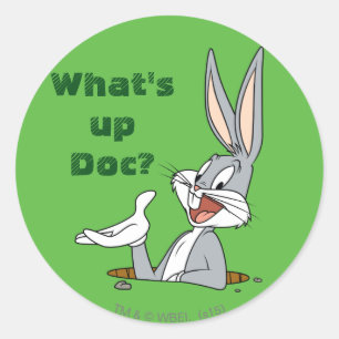 Sticker Rond QU’EST-CE QUE LE DOC ?™ BOGS BUNNY™ Rabbit Hole