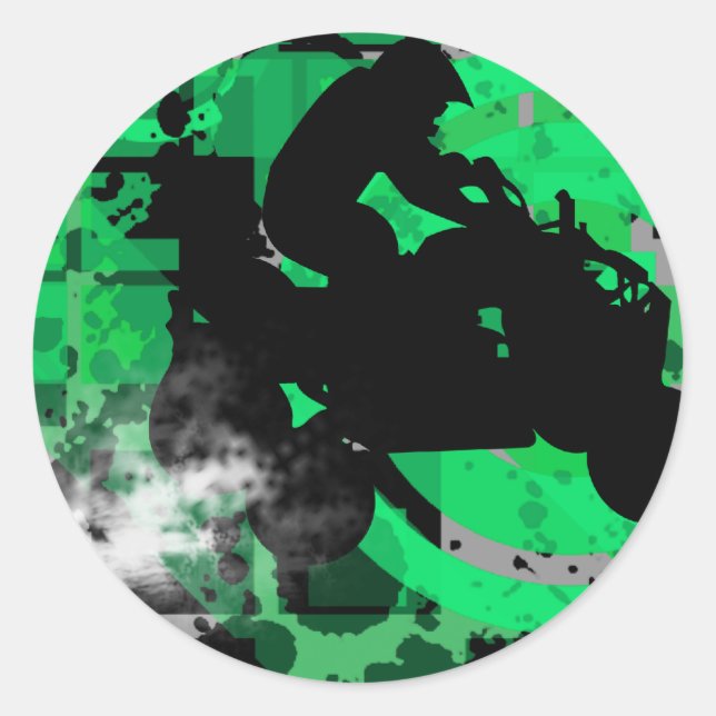 Sticker Rond quads. (Devant)