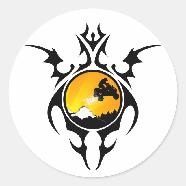 Sticker Rond quads (Devant)