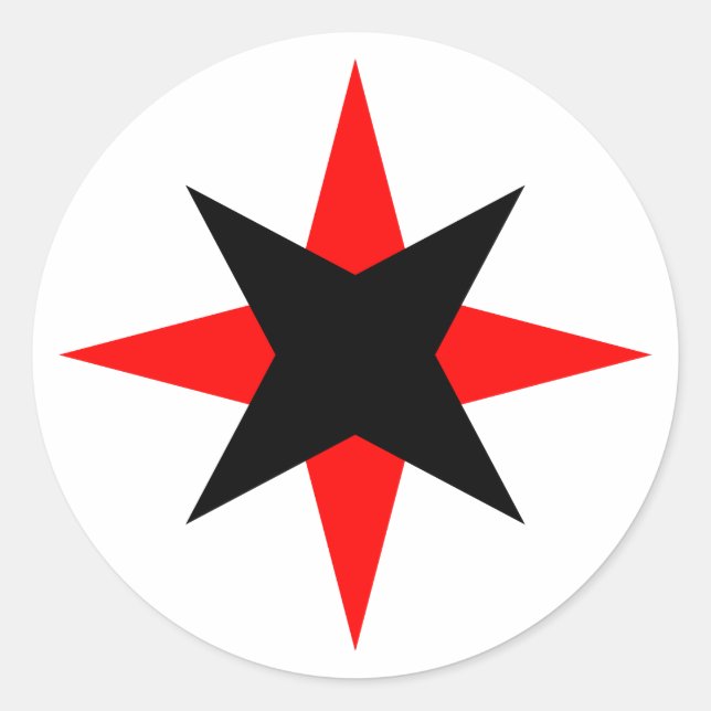 Sticker Rond Quaker Star (Devant)