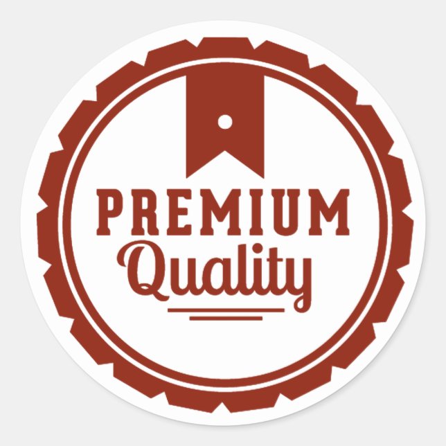 Sticker Rond Qualité Premium (Devant)