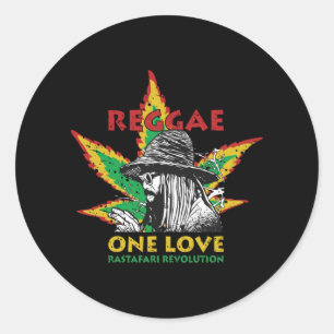 Sticker Rond Quand le reggae est votre vie
