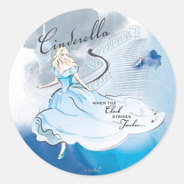 Sticker Rond Quand L'Horloge Frappe Douze (Devant)