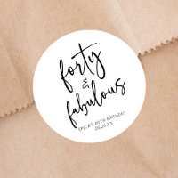 Quarante et fabuleux Minimal 40e fête d'anniversai