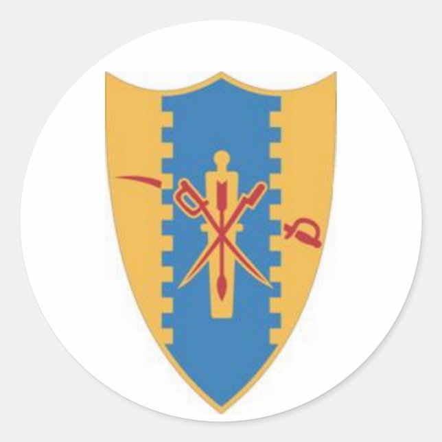 Sticker Rond Quatrième crête de cavalerie (Devant)
