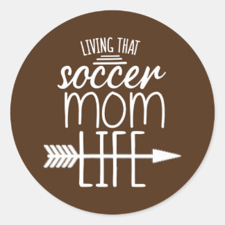 Sticker Rond Que Maman De Football Cite Maman Citation Pour Mam