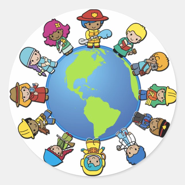 Sticker Rond Que Voulez-Vous Être (Quand Vous Augmentez) ? (Devant)