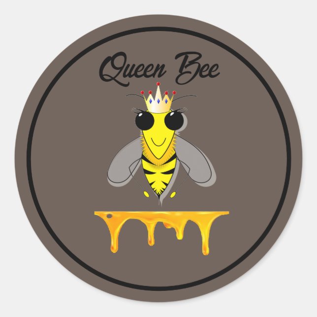 Sticker Rond Queen Bee (Devant)