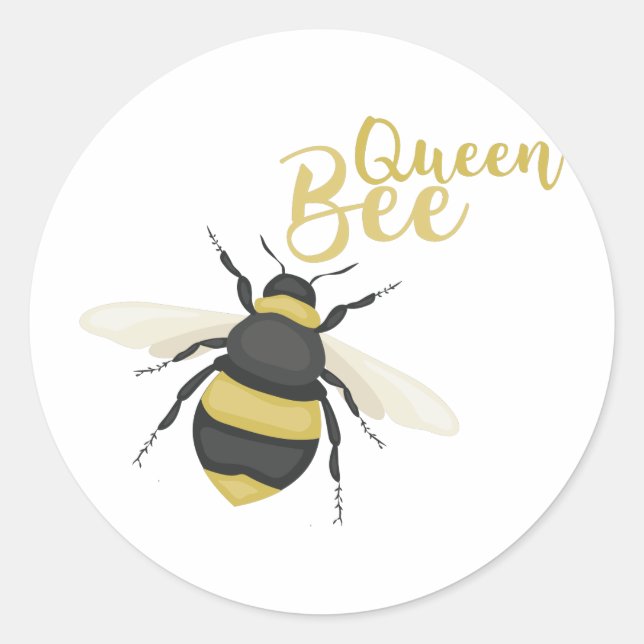 Sticker Rond Queen Bee (Devant)