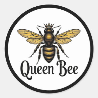 Sticker Rond Queen Bee Latte Mug