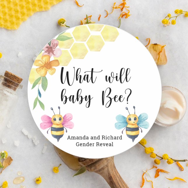 Sticker Rond Quel sera bébé (Créateur téléchargé)
