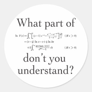 Sticker Rond Quelle partie de...