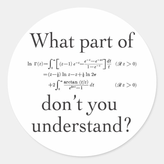 Sticker Rond Quelle partie de... (Devant)