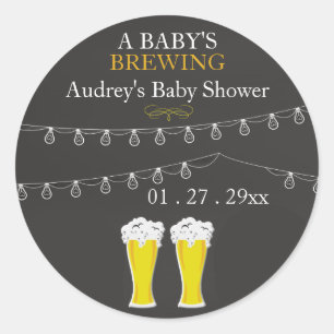 Sticker Rond Quelque chose brasse l'autocollant