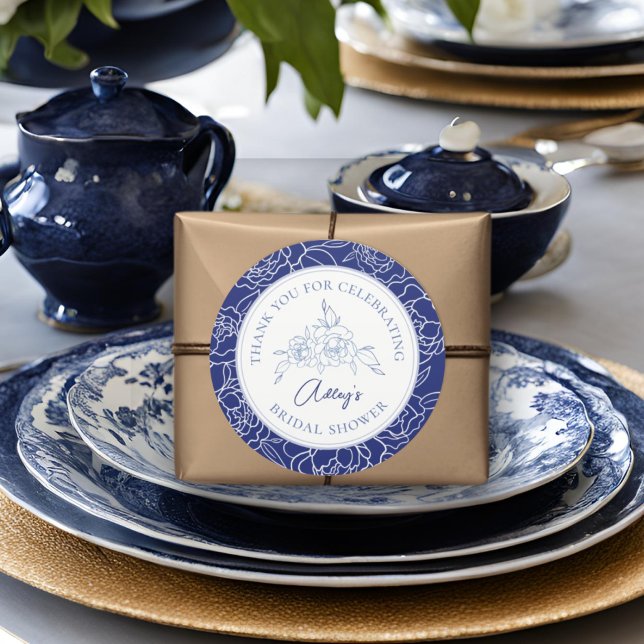 Sticker Rond Quelque chose de bleu avant de faire Fête des mari (Créateur téléchargé)