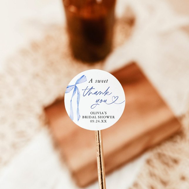 Sticker Rond Quelque chose de bleu avant que je fasse des autoc (Créateur téléchargé)