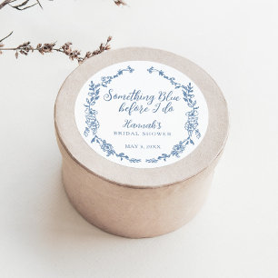 Sticker Rond Quelque chose de bleu avant que je fasse la Baby S