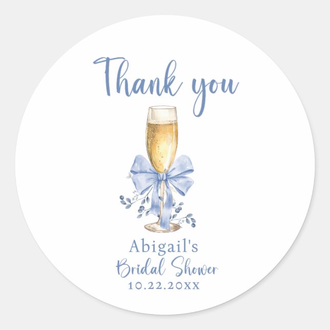 STICKER ROND QUELQUE CHOSE DE BLEU AVANT QUE JE FASSE LA ROBE D (Devant)