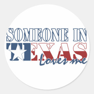 Sticker Rond Quelqu'un au Texas m'aime