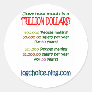 Sticker Rond Qu'est-ce qu'un billion