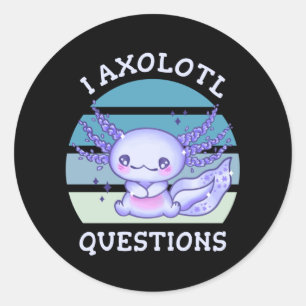 Sticker Rond Questions axolotales