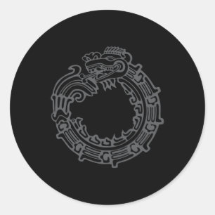Sticker Rond Quetzalcoatl
